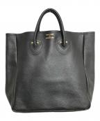 YOUNG & OLSEN The DRYGOODS STOREヤングアンドオルセン ザ ドライグッズストア）の古着「EMBOSSED LEATHER TOTE M」｜ブラック