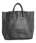 YOUNG & OLSEN The DRYGOODS STORE（ヤングアンドオルセン ザ ドライグッズストア）の古着「EMBOSSED LEATHER TOTE M」｜ブラック