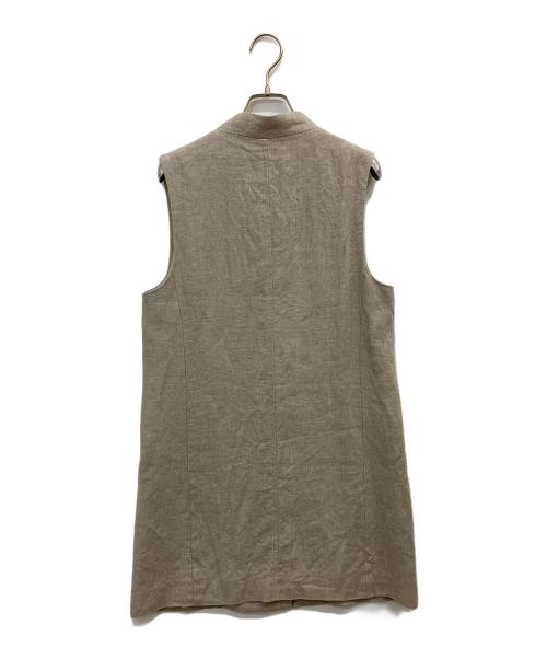 Lisiere（リジェール）Lisiere (リジェール) LINEN CANVAS LONG VEST ベージュ サイズ:FREE 未使用品の古着・服飾アイテム
