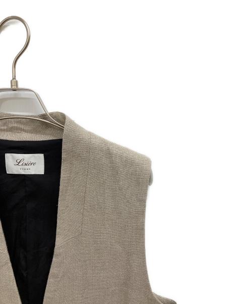 Lisiere（リジェール）Lisiere (リジェール) LINEN CANVAS LONG VEST ベージュ サイズ:FREE 未使用品の古着・服飾アイテム