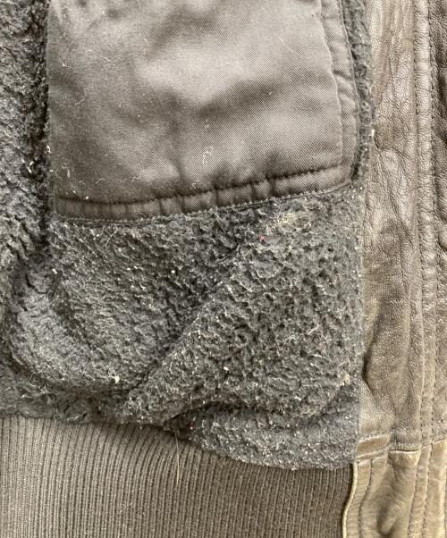 SHELLAC（シェラック）SHELLAC (シェラック) N-2B ラムレザージャケット ブラウン サイズ:46の古着・服飾アイテム