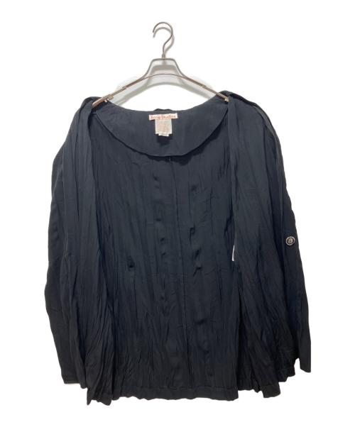 Acne studios（アクネ ストゥディオズ）ACNE STUDIOS (アクネ ストゥディオズ) Satin Double-breasted Jacket ブラック サイズ:Mの古着・服飾アイテム