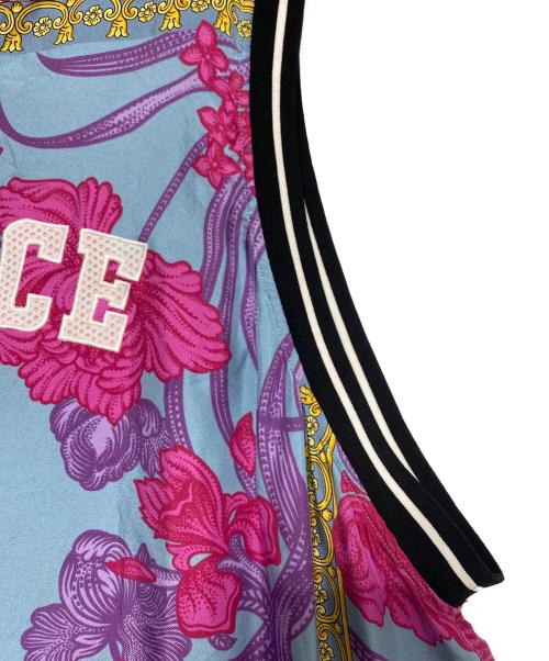 VERSACE（ヴェルサーチェ）VERSACE (ヴェルサーチェ) 総柄タンクトップ ブルー サイズ:2XLの古着・服飾アイテム