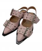 GANNIガニー）の古着「Feminine Buckle Ballerina」｜ピンク