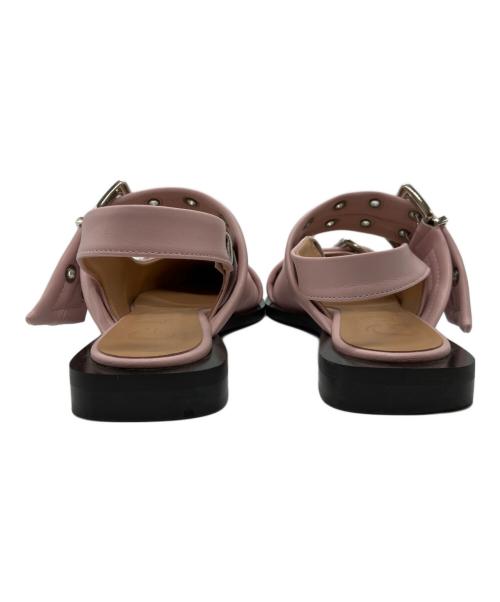 GANNI（ガニー）Ganni (ガニー) Feminine Buckle Ballerina ピンク サイズ:37の古着・服飾アイテム