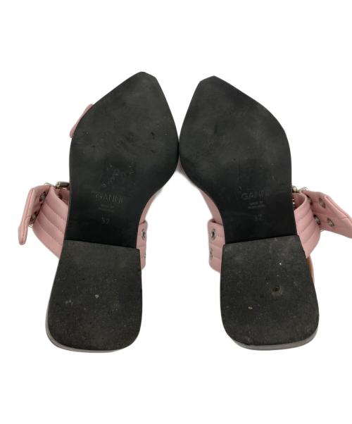 GANNI（ガニー）Ganni (ガニー) Feminine Buckle Ballerina ピンク サイズ:37の古着・服飾アイテム
