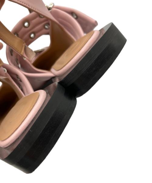 GANNI（ガニー）Ganni (ガニー) Feminine Buckle Ballerina ピンク サイズ:37の古着・服飾アイテム