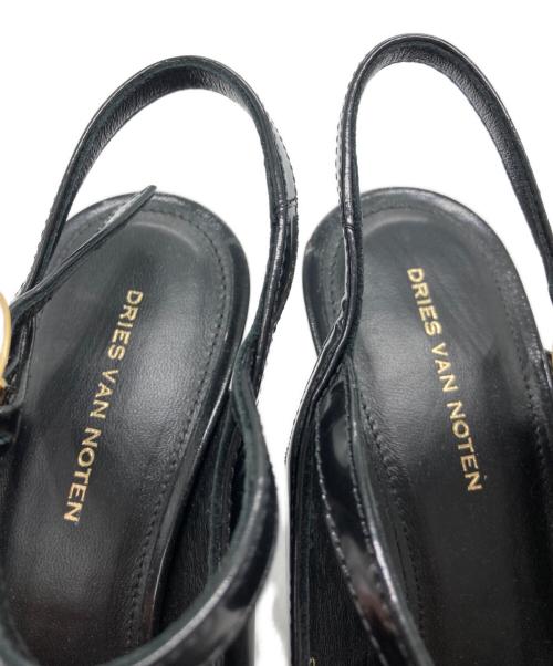 DRIES VAN NOTEN（ドリスヴァンノッテン）DRIES VAN NOTEN (ドリスヴァンノッテン) ストラップサンダル ブラック サイズ:SIZE 36 1/2の古着・服飾アイテム