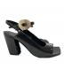中古・古着 DRIES VAN NOTEN (ドリスヴァンノッテン) ストラップサンダル ブラック サイズ:SIZE 36 1/2：8000円
