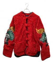 三省六部（サンショウリクブ）の古着「ボアチャイナジャケット」｜レッド