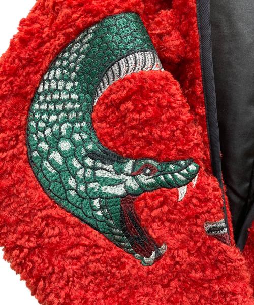 三省六部（サンショウリクブ）三省六部 (サンショウリクブ) ボアチャイナジャケット レッド サイズ:3の古着・服飾アイテム