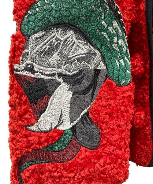 三省六部（サンショウリクブ）三省六部 (サンショウリクブ) ボアチャイナジャケット レッド サイズ:3の古着・服飾アイテム