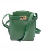 Ferragamoフェラガモ）の古着「Hug スマホショルダーバッグ」｜グリーン