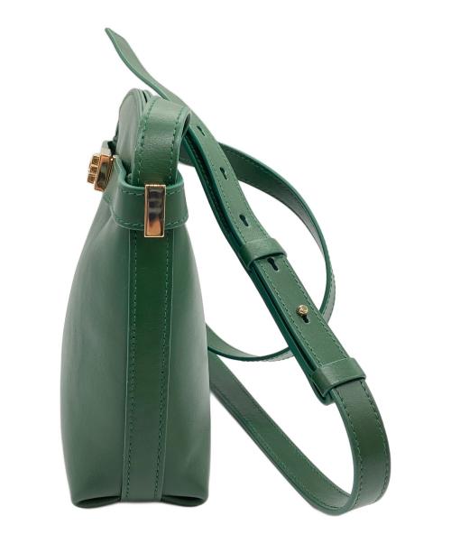 Ferragamo（フェラガモ）Ferragamo (フェラガモ) Hug スマホショルダーバッグ グリーンの古着・服飾アイテム