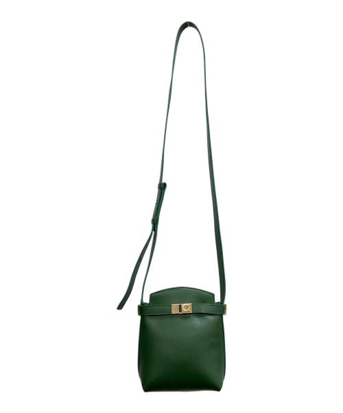 Ferragamo（フェラガモ）Ferragamo (フェラガモ) Hug スマホショルダーバッグ グリーンの古着・服飾アイテム