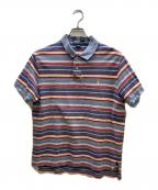 POLO RALPH LAURENポロ・ラルフローレン）の古着「マルチボーダーポロシャツ」｜ブルー