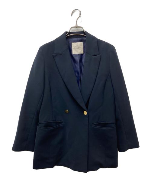 La boutique BonBon（ラブティックボンボン）La boutique BonBon (ラブティックボンボン) メタル釦ダブルジャケット ネイビー サイズ:Freeの古着・服飾アイテム