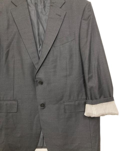 ERMENEGILDO ZEGNA（エルメネジルド・ゼニア）ERMENEGILDO ZEGNA (エルメネジルド・ゼニア) トロフェオセットアップスーツ ブラック サイズ:7-52Cの古着・服飾アイテム