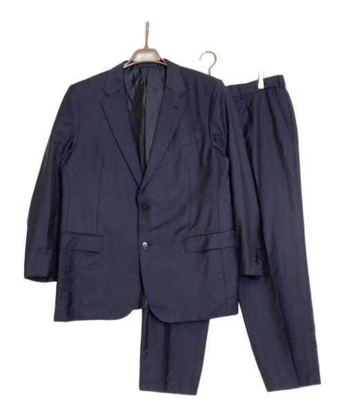 ERMENEGILDO ZEGNA（エルメネジルド・ゼニア）ERMENEGILDO ZEGNA (エルメネジルド・ゼニア) セットアップスーツ ネイビー サイズ:7-54Rの古着・服飾アイテム