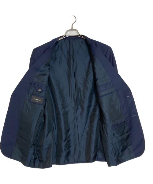 ERMENEGILDO ZEGNA（エルメネジルド・ゼニア）ERMENEGILDO ZEGNA (エルメネジルド・ゼニア) セットアップスーツ ネイビー サイズ:7-54Rの古着・服飾アイテム