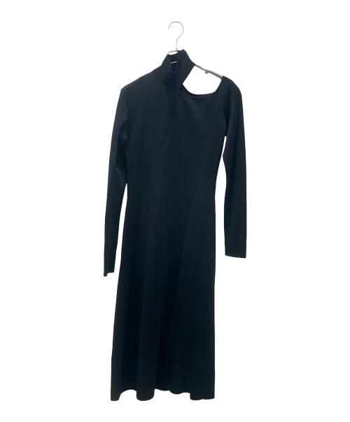 Ferragamo（フェラガモ）Ferragamo (フェラガモ) ストレッチニット カットアウトワンピース ブラック サイズ:Sの古着・服飾アイテム