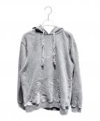 Saint Laurent Parisサンローランパリ）の古着「Washed Logo Sweatshirt」｜ブラック