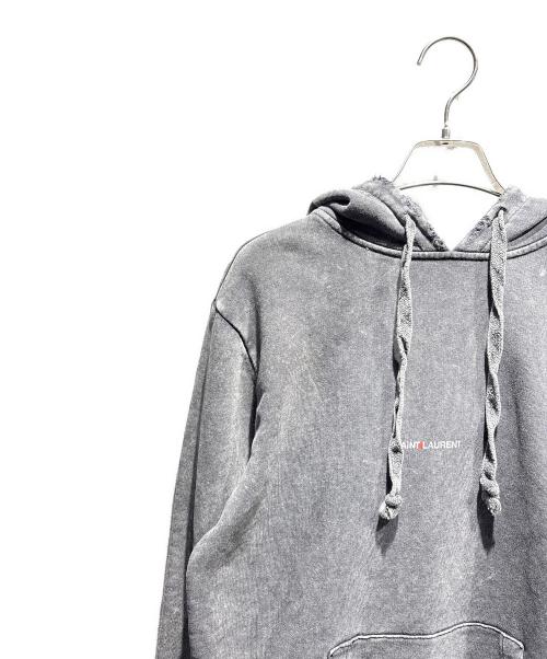 Saint Laurent Paris（サンローランパリ）Saint Laurent Paris (サンローランパリ) Washed Logo Sweatshirt ブラック サイズ:XSの古着・服飾アイテム