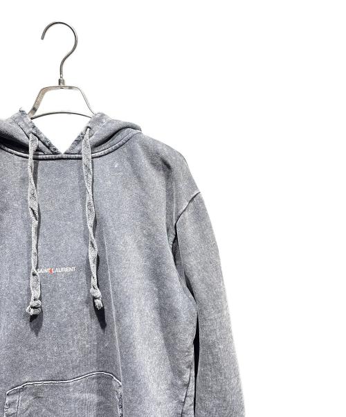 Saint Laurent Paris（サンローランパリ）Saint Laurent Paris (サンローランパリ) Washed Logo Sweatshirt ブラック サイズ:XSの古着・服飾アイテム