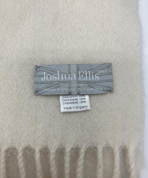JOSHUA ELLIS（ジョシュア エリス）JOSHUA ELLIS (ジョシュア エリス) 大判チェックカシミヤストール ベージュの古着・服飾アイテム