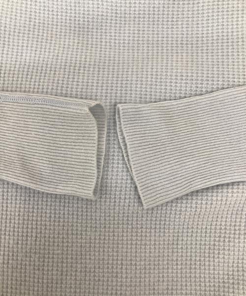 MUSE de Deuxieme Classe（ミューズ ドゥーズィエム クラス）MUSE de Deuxieme Classe (ミューズ ドゥーズィエム クラス) カシミヤワッフルヘンリーネックニット ブルー サイズ:Freeの古着・服飾アイテム