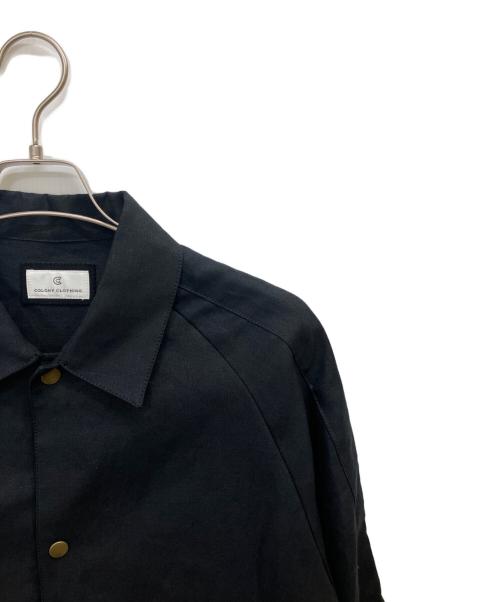 colony clothing（コロニークロージング）COLONY CLOTHING (コロニークロージング) リネンコーチジャケット ブラック サイズ:48の古着・服飾アイテム