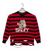 GALFYガルフィー）の古着「ボーダーカットソー」｜レッド