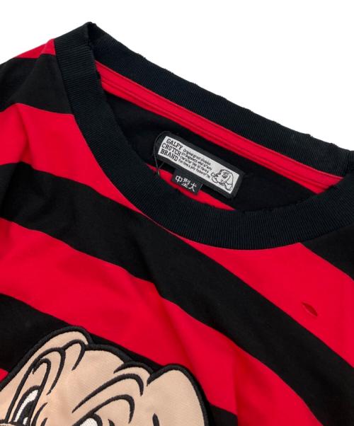 GALFY（ガルフィー）GALFY (ガルフィー) ボーダーカットソー レッド サイズ:Lの古着・服飾アイテム