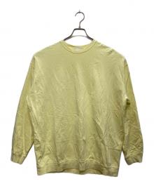 Graphpaper（グラフペーパー）の古着「Cotton Light Terry Crew Neck/コットンライトテリークルーネック」｜イエロー