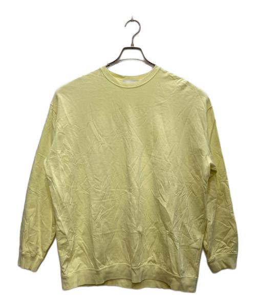 Graphpaper（グラフペーパー）Graphpaper (グラフペーパー) Cotton Light Terry Crew Neck/コットンライトテリークルーネック イエロー サイズ:2の古着・服飾アイテム
