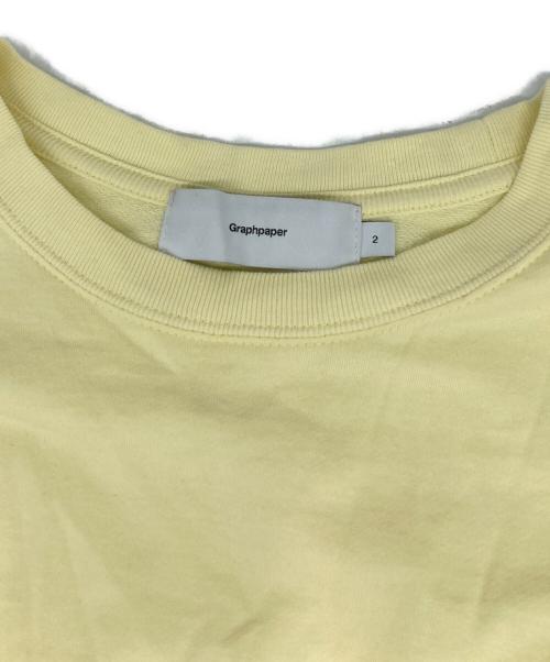 Graphpaper（グラフペーパー）Graphpaper (グラフペーパー) Cotton Light Terry Crew Neck/コットンライトテリークルーネック イエロー サイズ:2の古着・服飾アイテム