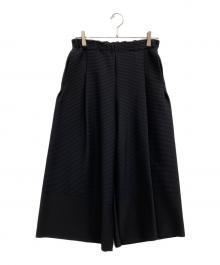 ISSEY MIYAKE（イッセイミヤケ）の古着「ワイドパンツ」｜ブラック