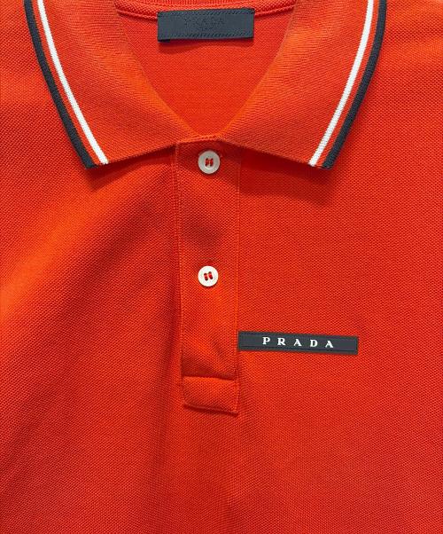 PRADA（プラダ）PRADA (プラダ) ポロシャツ レッド サイズ:Sの古着・服飾アイテム