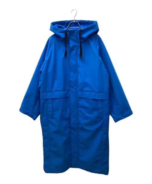 Spick and Span（スピック＆スパン）Spick and Span (スピック＆スパン) ボンディングフーデッドコート ブルー サイズ:38の古着・服飾アイテム