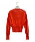 Vivienne Westwood GOLD LABEL (ヴィヴィアン・ウエストウッド ゴールドレーベル) オーブ刺繍カーディガン レッド サイズ:M：15000円