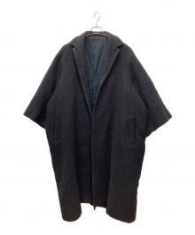 Y's（ワイズ）の古着「ウールショールカラーコート」｜ブラック
