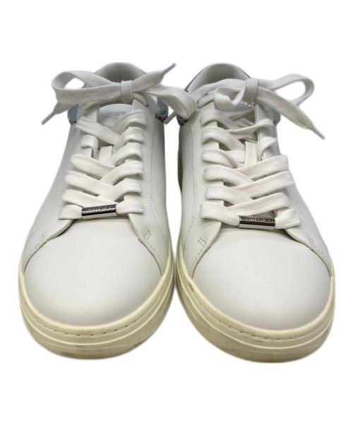 JIMMY CHOO（ジミーチュウ）JIMMY CHOO (ジミーチュウ) ローカットスニーカー ホワイト サイズ:39の古着・服飾アイテム