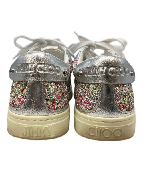 JIMMY CHOO（ジミーチュウ）JIMMY CHOO (ジミーチュウ) ローカットスニーカー ホワイト サイズ:39の古着・服飾アイテム