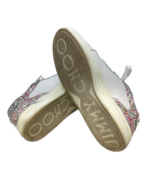 JIMMY CHOO（ジミーチュウ）JIMMY CHOO (ジミーチュウ) ローカットスニーカー ホワイト サイズ:39の古着・服飾アイテム