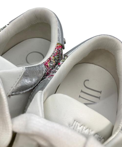 JIMMY CHOO（ジミーチュウ）JIMMY CHOO (ジミーチュウ) ローカットスニーカー ホワイト サイズ:39の古着・服飾アイテム