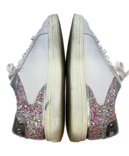 JIMMY CHOO（ジミーチュウ）JIMMY CHOO (ジミーチュウ) ローカットスニーカー ホワイト サイズ:39の古着・服飾アイテム
