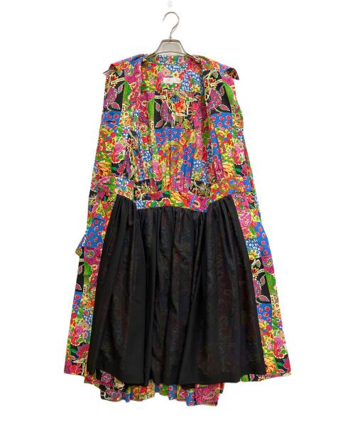 NINA RICCI（ニナリッチ）NINA RICCI (ニナリッチ) 総柄シルクワンピース ピンク サイズ:40の古着・服飾アイテム