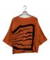 ISSEY MIYAKE（イッセイミヤケ）の古着「ドルマンスリーブニット」｜オレンジ