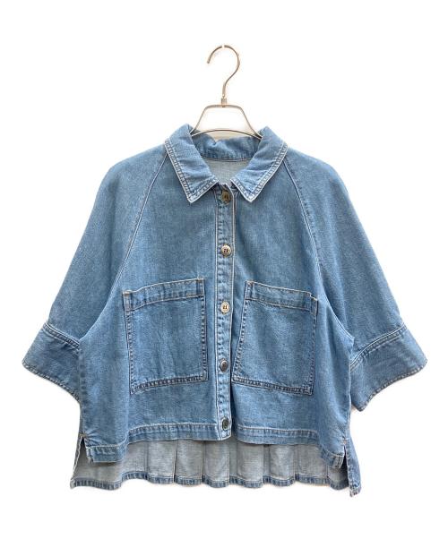 GRACE CONTINENTAL（グレースコンチネンタル）GRACE CONTINENTAL (グレースコンチネンタル) バックタックデニムシャツ インディゴ サイズ:36の古着・服飾アイテム