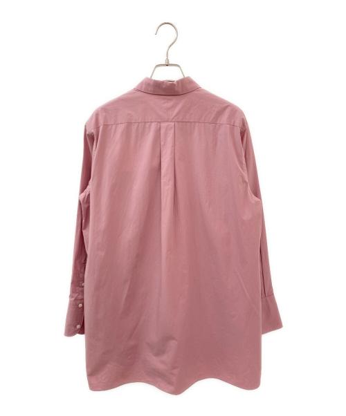 Conte（コンテ）Conte (コンテ) コットン ロゴ レギュラーカラーシャツ ピンク サイズ:Freeの古着・服飾アイテム